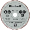 Einhell Diamanttrennscheibe 200 Mm X 25,4 Mm Turbo