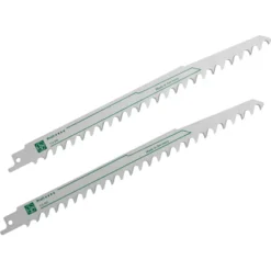 LUX Säbelsägeblatt Comfort Grünholz Grob 2 Stück