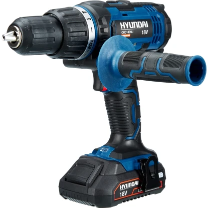 Hyundai 18 V Akku-Schlagbohrschrauber CHD1801LI Inkl. 2 Ah Akkus Mit Koffer 2 Hyundai 18 V Akku-Schlagbohrschrauber CHD1801LI Inkl. 2 Ah Akkus Mit Koffer – Bild 2
