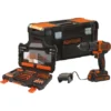 Black & Decker Black+Decker 18 V Akku-Schlagbohrschrauber BDCHD18S1KA Inkl. 1,5 Ah Akku