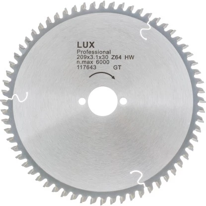 LUX HM-Kappsägeblatt 209 Mm X 30 Mm 64 Z 1 LUX HM-Kappsägeblatt 209 Mm X 30 Mm 64 Z