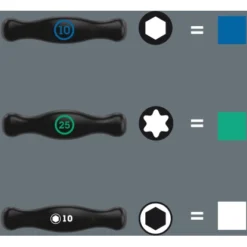 Wera Schraubendrehersatz Quergriff Hex-Plus Mit Haltefunktion 7-teilig -Heimwerkzeuge 370550 2110 11