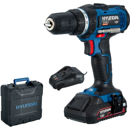 Hyundai 18 V Akku-Bohrschrauber CD1801LI Inkl. 2 Ah Akku Mit Koffer 1 Hyundai 18 V Akku-Bohrschrauber CD1801LI Inkl. 2 Ah Akku Mit Koffer