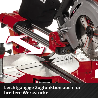 Einhell Power X-Change Akku-Zug-Kapp-Gehrungssäge TE-SM 36/210 Li Solo 8 Einhell Power X-Change Akku-Zug-Kapp-Gehrungssäge TE-SM 36/210 Li Solo – Bild 8