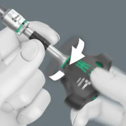 Wera Quergriff-Adapterschraubendreher 411 A RA Mit Ratschenfunktion 12 Wera Quergriff-Adapterschraubendreher 411 A RA Mit Ratschenfunktion -Heimwerkzeuge 4013288222817 2110 AI 03