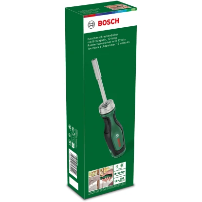 Bosch Ratschenschraubendreher Mit 12 Bits 2 Bosch Ratschenschraubendreher Mit 12 Bits – Bild 2