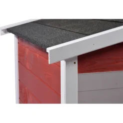 Dobar Garage Für Mähroboter Rot -Heimwerkzeuge 4637 maehrobotergarage 05