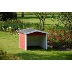 Dobar Garage Für Mähroboter Rot -Heimwerkzeuge 4637 maehrobotergarage 06