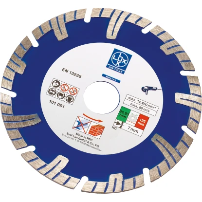 LUX Diamant-Trennscheibe Classic Stein Mittelhart Segmentiert Ø 125 Mm 1 LUX Diamant-Trennscheibe Classic Stein Mittelhart Segmentiert Ø 125 Mm