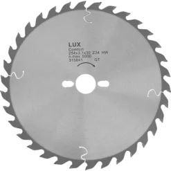 LUX HM-Kappsägeblatt Holz Ø 254 Mm 34 Zähne