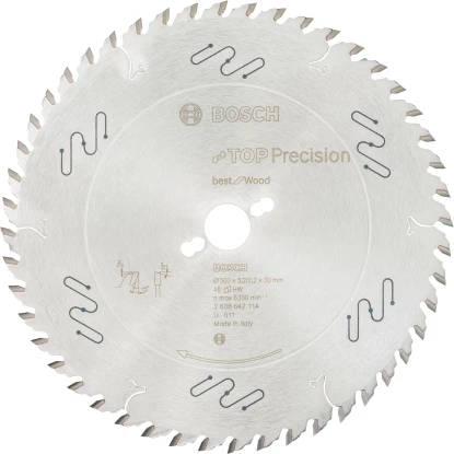Bosch Kreissägeblatt Top Precision Best For Wood 300 X 30 X 3,2 Mm 48 Zähne 1 Bosch Kreissägeblatt Top Precision Best For Wood 300 X 30 X 3,2 Mm 48 Zähne