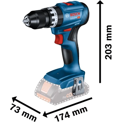 Bosch Professional 18 V Akku-Bohrschrauber GSB 18V-45 Solo 2 Bosch Professional 18 V Akku-Bohrschrauber GSB 18V-45 Solo – Bild 2