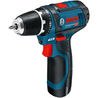 Bosch Professional Akku-Bohrschrauber GSR 12V-15 Inkl. 25-tlg. Bit-Set & 2 Akkus 2 Bosch Professional Akku-Bohrschrauber GSR 12V-15 Inkl. 25-tlg. Bit-Set & 2 Akkus – Bild 2