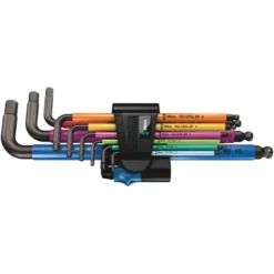 Wera Winkelschlüsselsatz 950/9 Hex-Plus Multicolour HF 1 BlackLaser 9-teilig