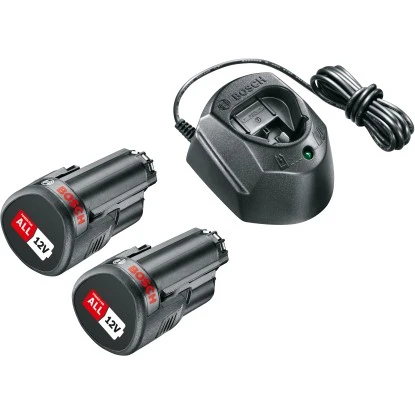 Bosch Akku-Set PBA 12 V/1,5 Ah Inkl. Ladegerät Und 2 Akkus 1 Bosch Akku-Set PBA 12 V/1,5 Ah Inkl. Ladegerät Und 2 Akkus