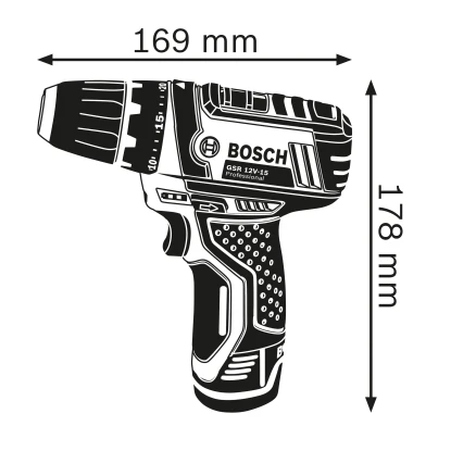 Bosch Professional Akku-Bohrschrauber GSR 12 V-15 Handwerkzeug-Set 7 Bosch Professional Akku-Bohrschrauber GSR 12 V-15 Handwerkzeug-Set – Bild 7