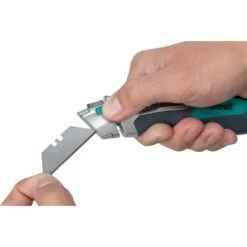 Wolfcraft Profi-Dual-Sicherheitsmesser Mit Trapezklinge -Heimwerkzeuge 953025 4275 14