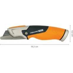 Fiskars Universalmesser CarbonMaxmit Fester Klinge -Heimwerkzeuge 995731 4905 04