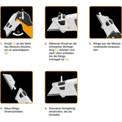 Fiskars Malermesser CarbonMax 14 Fiskars Malermesser CarbonMax -Heimwerkzeuge 995732 4905 07