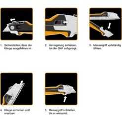 Fiskars Trockenbaumesser CarbonMax -Heimwerkzeuge 995733 4905 08