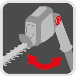 Wolf-Garten Wolf Garten Akku-Heckenschere Aufsatz HT 40 EM E-multi-star® -Heimwerkzeuge T40eM HeckenschereWinkel 7