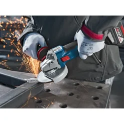 Bosch Professional Akku-Winkelschleifer GWS 18-125 V-LI Inkl. 2 Akkus & L-Boxx -Heimwerkzeuge inkelschleifer gws 18125 2