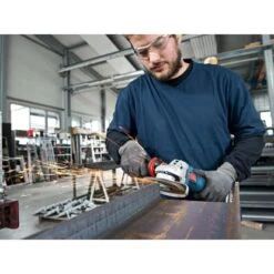 Bosch Professional Akku-Winkelschleifer GWS 18-125 V-LI Inkl. 2 Akkus & L-Boxx -Heimwerkzeuge inkelschleifer gws 18125 4